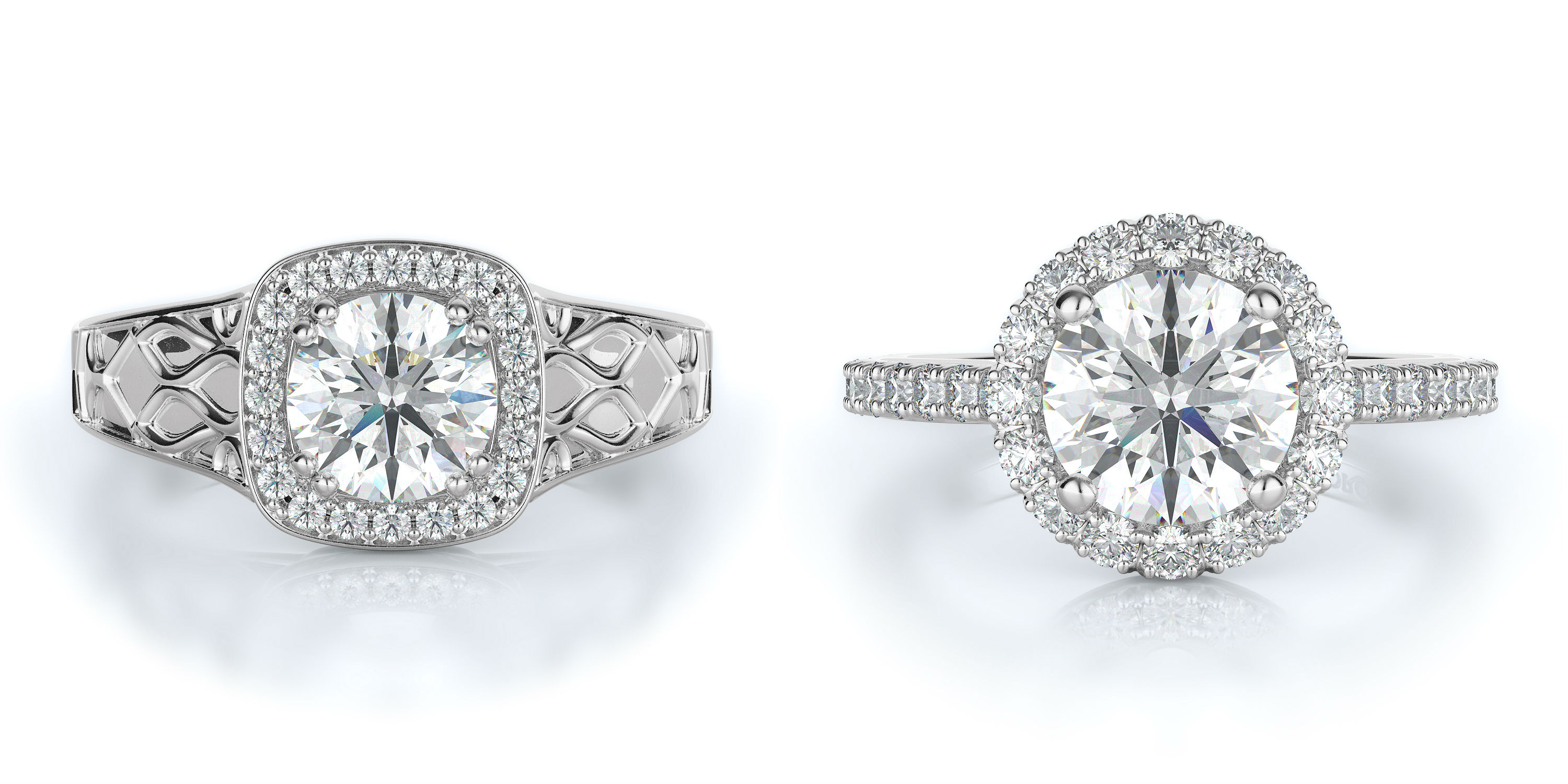 Halo Engagement Rings at Torosi