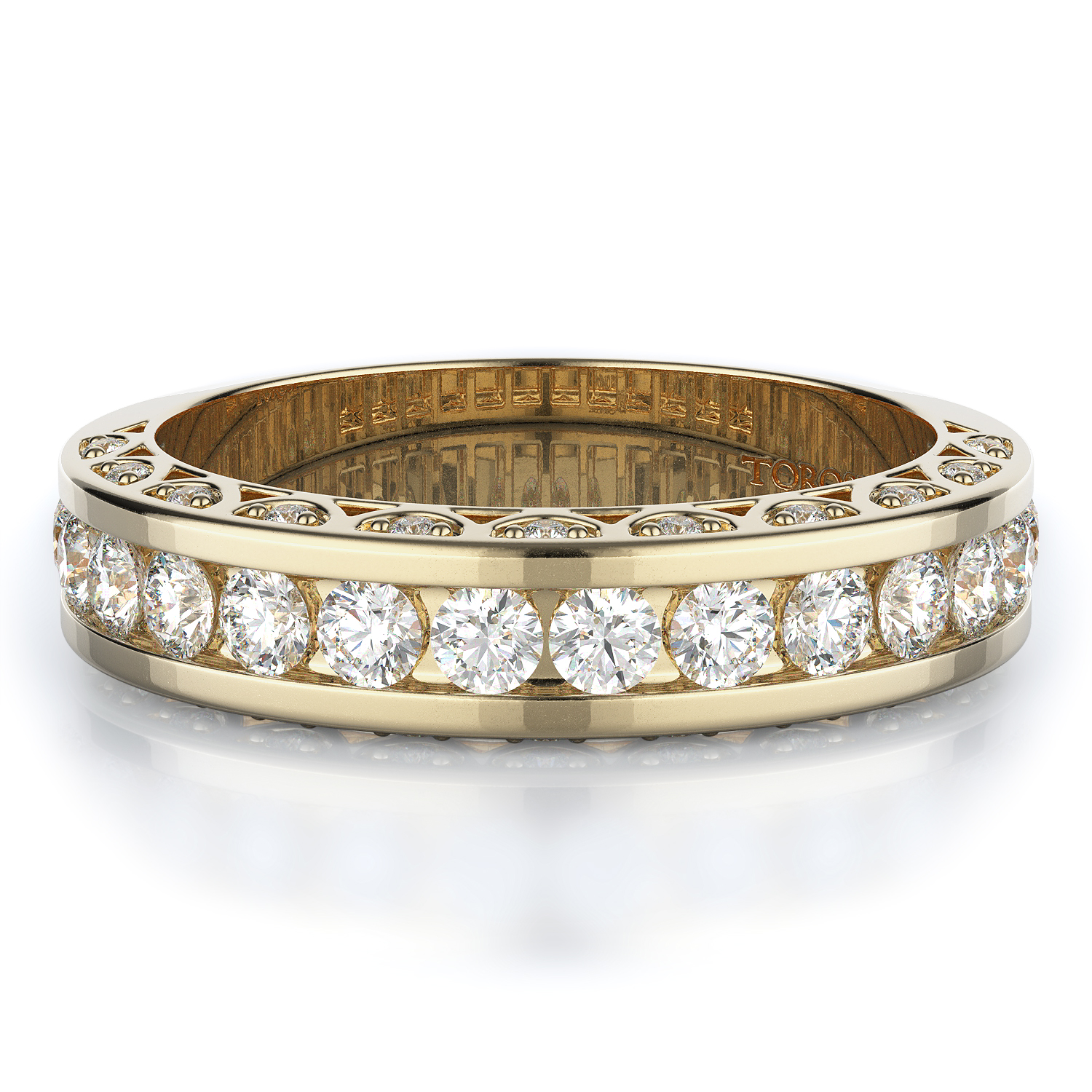 Pave, Channel Style Diamond Wedding band
 | 0.82 ctw product image