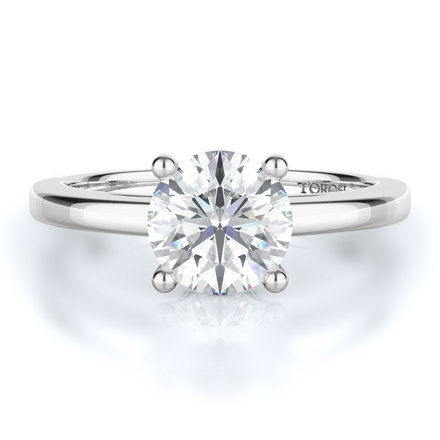 Solitaire Style Diamond Engagement ring 
(Center Diamond Not Included) product image