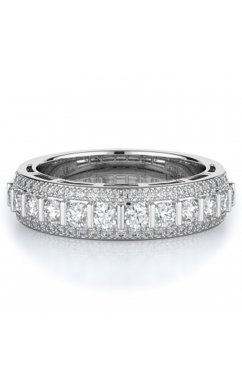 Pave, Tension Style Diamond Wedding band
 | 0.75 ctw