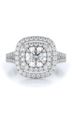 Halo Style Diamond Engagement Ring 
(Center Diamond Not Included)