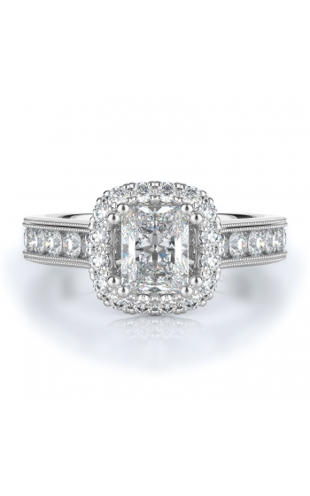 Halo Style Diamond Engagement ring 
(Center Diamond Not Included)