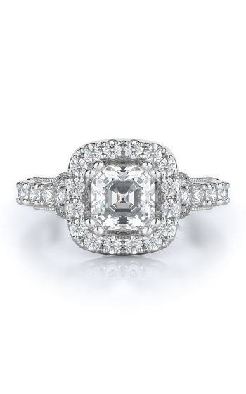 Halo Style Diamond Engagement ring 
(Center Diamond Not Included)
