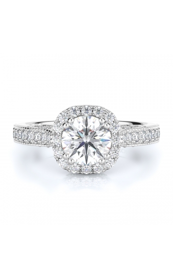 Halo Style Diamond Engagement ring 
(Center Diamond Not Included)