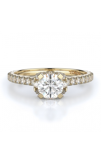 Sidestone Style Diamond Engagement ring 
(Center Diamond Not Included)