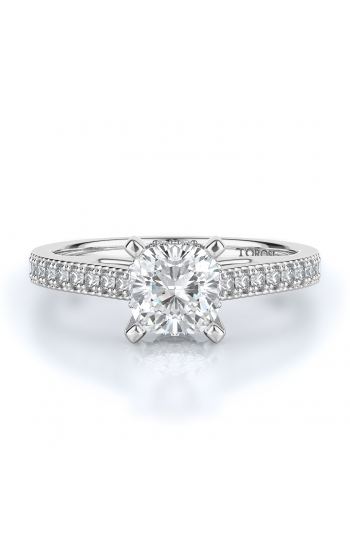 Sidestone Style Diamond Engagement ring 
(Center Diamond Not Included)