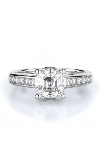 Sidestone Style Diamond Engagement ring 
(Center Diamond Not Included)