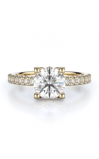 Sidestone Style Diamond Engagement ring 
(Center Diamond Not Included)
