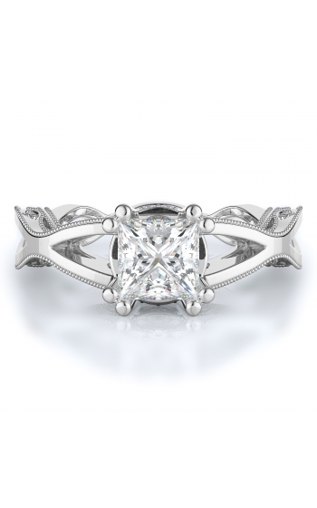 Sidestone Style Diamond Engagement ring 
(Center Diamond Not Included)