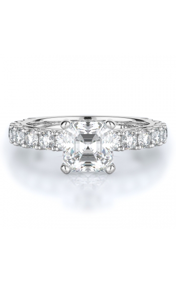 Sidestone Style Diamond Engagement ring 
(Center Diamond Not Included)