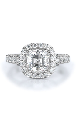 Halo Style Diamond Engagement Ring 
(Center Diamond Not Included)