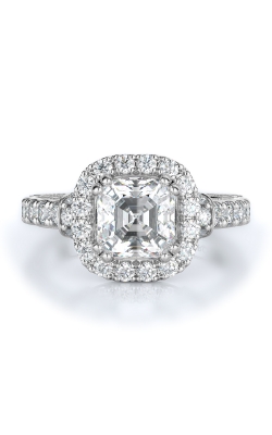 Halo Style Diamond Engagement Ring 
(Center Diamond Not Included)