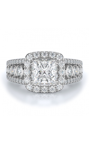 Halo Style Diamond Engagement ring 
(Center Diamond Not Included)