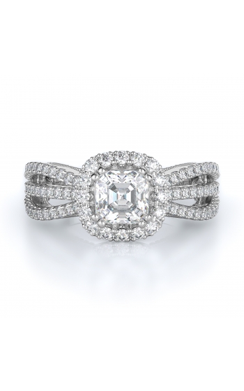 Halo Style Diamond Engagement ring 
(Center Diamond Not Included)