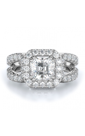 Halo Style Diamond Engagement ring 
(Center Diamond Not Included)