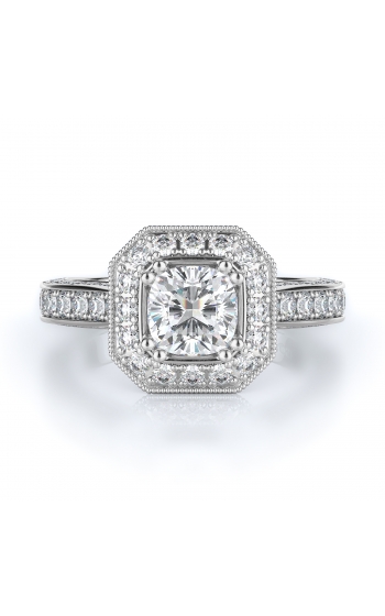 Halo Style Diamond Engagement ring 
(Center Diamond Not Included)