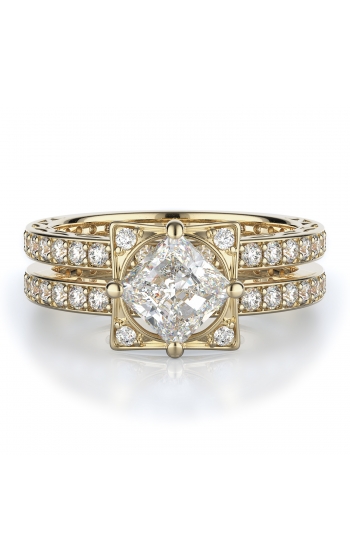 Sidestone Style Diamond Engagement ring 
(Center Diamond Not Included)