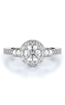 Halo Style Diamond Engagement Ring 
(Center Diamond Not Included)