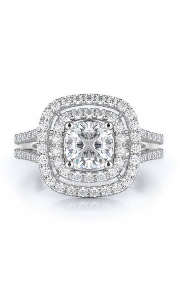 Halo Style Diamond Engagement ring 
(Center Diamond Not Included)