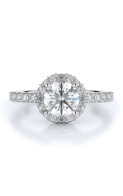 Halo Style Diamond Engagement Ring 
(Center Diamond Not Included)