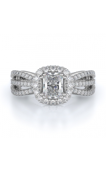 Halo Style Diamond Engagement ring 
(Center Diamond Not Included)