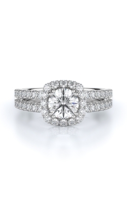 Halo Style Diamond Engagement Ring 
(Center Diamond Not Included)
