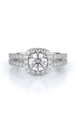 Halo Style Diamond Engagement Ring 
(Center Diamond Not Included)