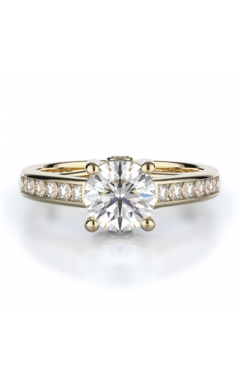 Sidestone Style Diamond Engagement ring 
(Center Diamond Not Included)