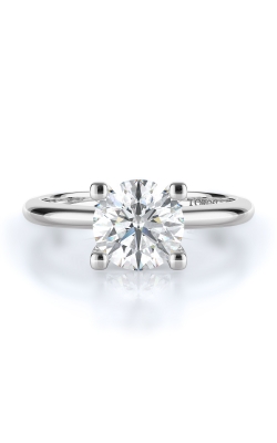 Solitaire Style Diamond Engagement Ring 
(Center Diamond Not Included)