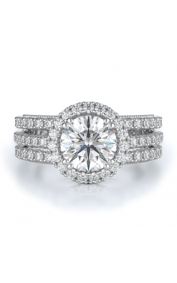 Halo Style Diamond Engagement ring 
(Center Diamond Not Included)