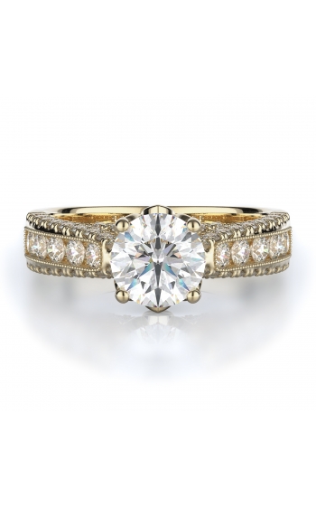 Sidestone Style Diamond Engagement ring 
(Center Diamond Not Included)