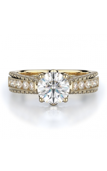 Sidestone Style Diamond Engagement ring 
(Center Diamond Not Included)