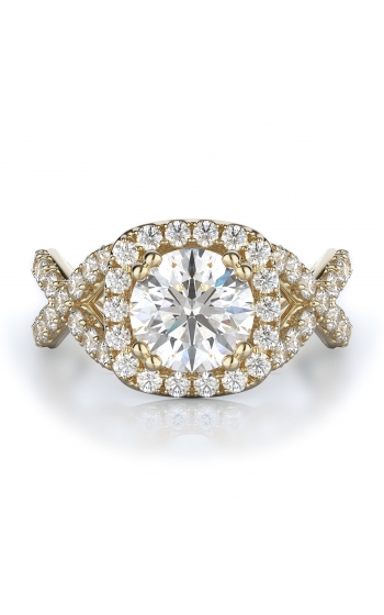 Halo Style Diamond Engagement ring 
(Center Diamond Not Included)
