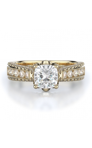 Sidestone Style Diamond Engagement ring 
(Center Diamond Not Included)