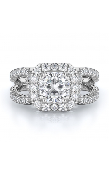 Halo Style Diamond Engagement ring 
(Center Diamond Not Included)