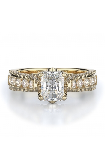 Sidestone Style Diamond Engagement ring 
(Center Diamond Not Included)