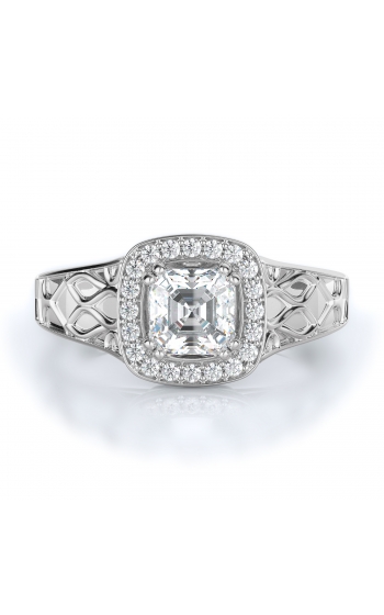 Halo Style Diamond Engagement ring 
(Center Diamond Not Included)