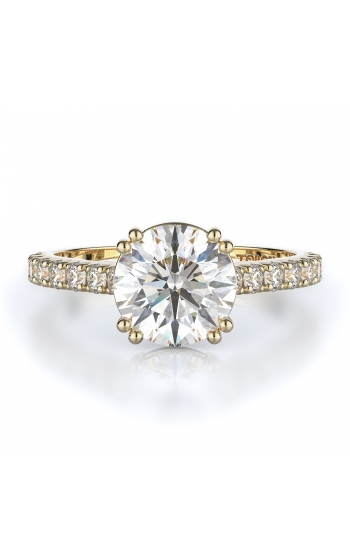 Sidestone Style Diamond Engagement ring 
(Center Diamond Not Included)