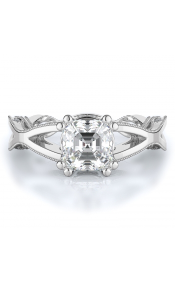 Sidestone Style Diamond Engagement ring 
(Center Diamond Not Included)