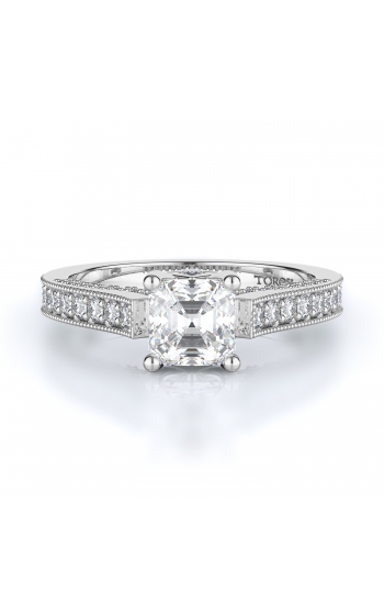 Sidestone Style Diamond Engagement ring 
(Center Diamond Not Included)