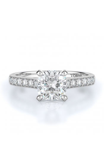 Sidestone Style Diamond Engagement ring 
(Center Diamond Not Included)