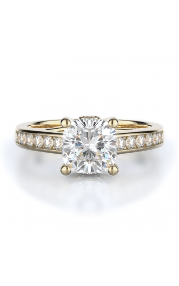 Sidestone Style Diamond Engagement ring 
(Center Diamond Not Included)