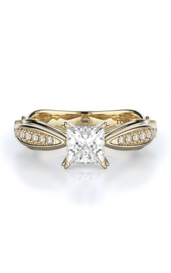 Sidestone Style Diamond Engagement ring 
(Center Diamond Not Included)