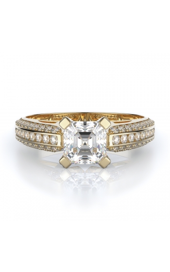 Sidestone Style Diamond Engagement ring 
(Center Diamond Not Included)