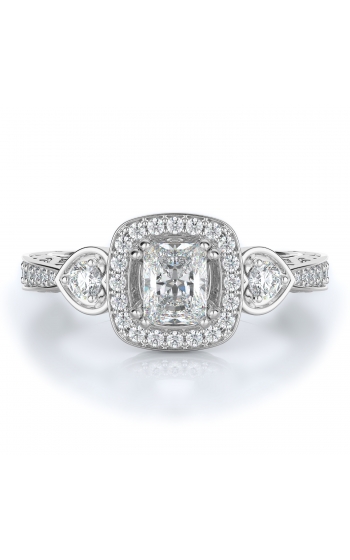 Halo Style Diamond Engagement ring 
(Center Diamond Not Included)