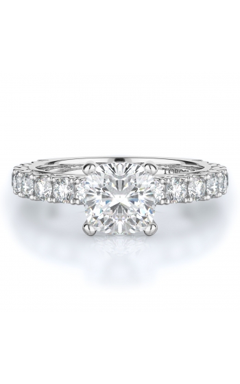 Sidestone Style Diamond Engagement ring 
(Center Diamond Not Included)