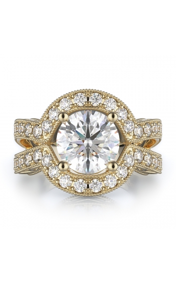 Sidestone Style Diamond Engagement ring 
(Center Diamond Not Included)