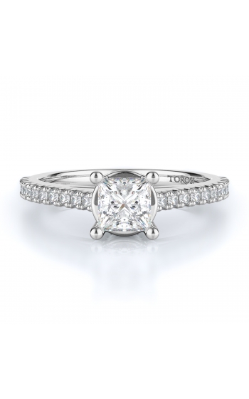 Sidestone Style Diamond Engagement ring 
(Center Diamond Not Included)