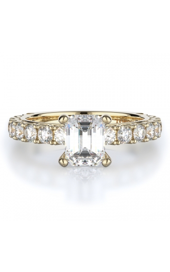 Sidestone Style Diamond Engagement ring 
(Center Diamond Not Included)