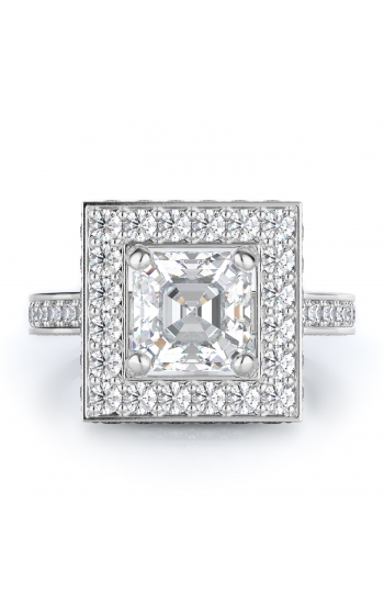 Halo Style Diamond Engagement ring 
(Center Diamond Not Included)